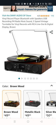 Picture of vinyl record player usb Sold by