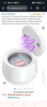 Picture of Ultrasonic U-V Cleaner for Dentures