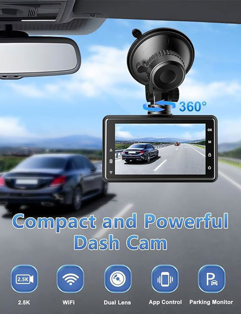 Picture of Dash Cam Front and Rear Camera