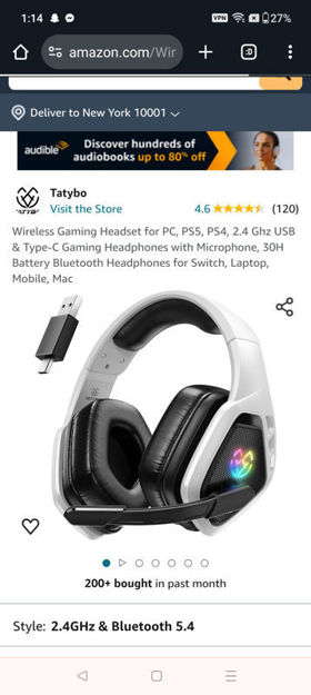 Picture of Wireless Headset Headphones Microphone Bluetooth