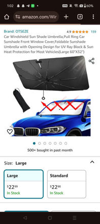 Picture of car Windshield Sun Shade for suv