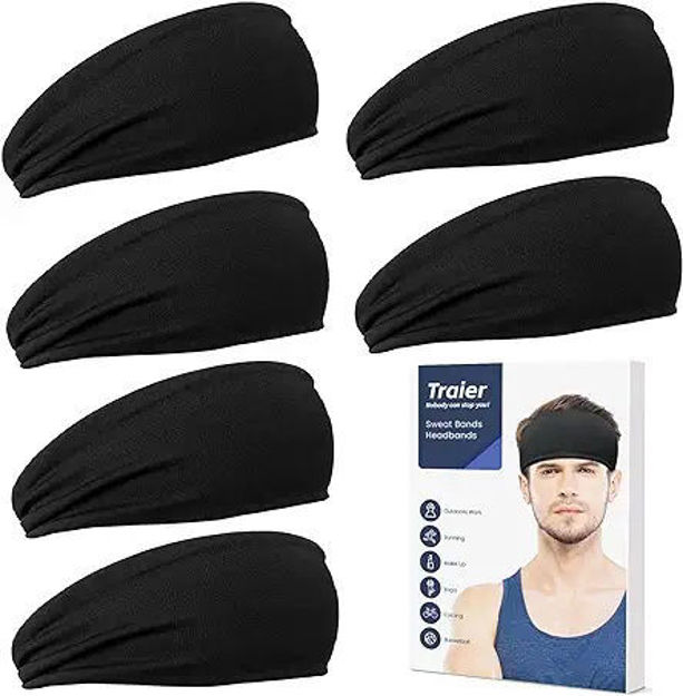 Picture of 6 Pieces Headbands for Men,