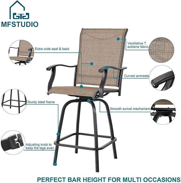 Picture of Outdoor Swivel Bar Stools