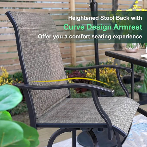 Picture of Outdoor Swivel Bar Stools
