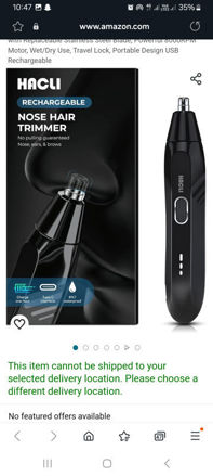 Picture of Nose Hair Trimmer for Men - Electric Ear Nose