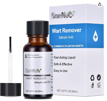 Picture of Liquid Wart Remover for Common and Plantar Warts, Fast Acting Gel Wart Remover Suitable for All Skin Types, 0.67 FL OZ