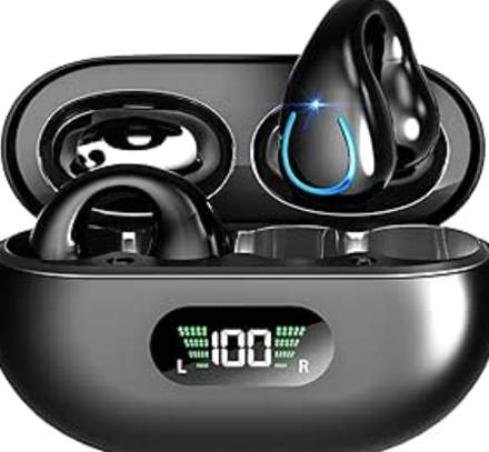 Picture of Conduction Headphones Wireless Earbuds Built Black