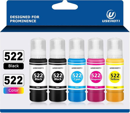 Picture of 522 Bottles Replacement Ink for Epson