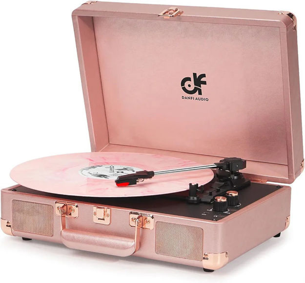 Picture of Portable Suitcase Headphone Belt Driven Turntable