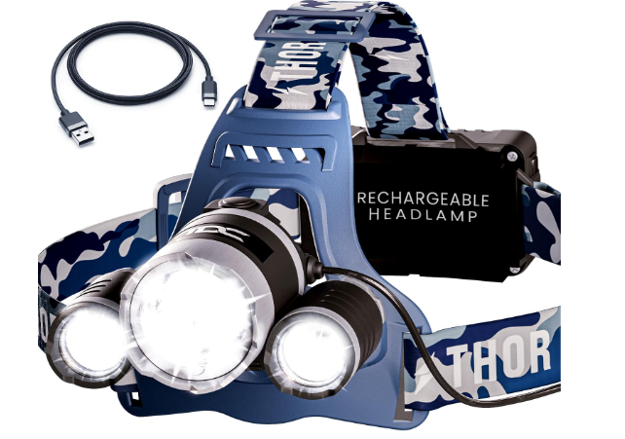 Picture of Headlamp Rechargeable Waterproof Flashlight