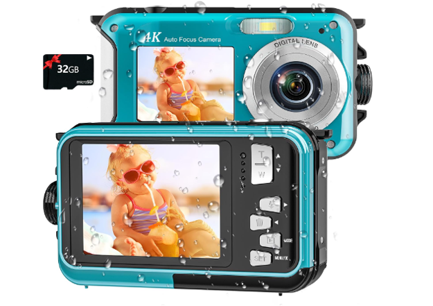 Picture of Underwater Waterproof Autofocus Dual Screen Snorkeling