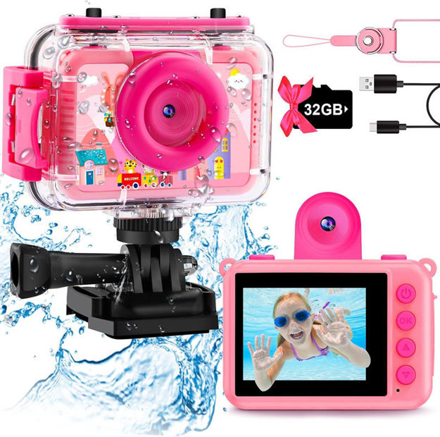 Picture of GKTZ Kids Waterproof Camera Underwater