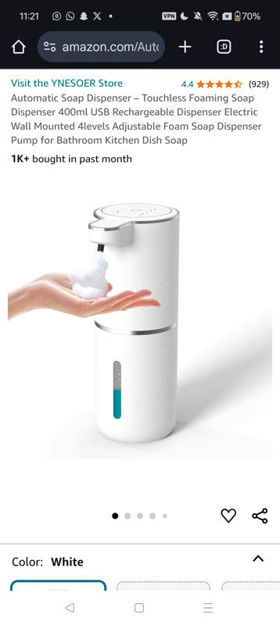 Picture of Automatic Soap Dispenser Rechargeable Adjustable