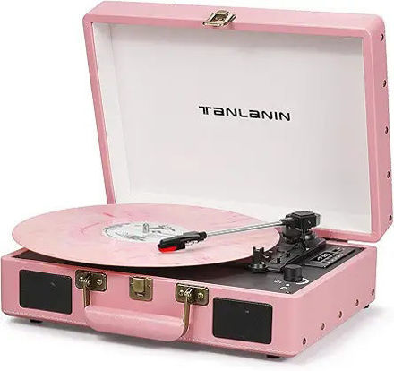 Picture of es Vintage Suitcase velocidades convertidor auriculares