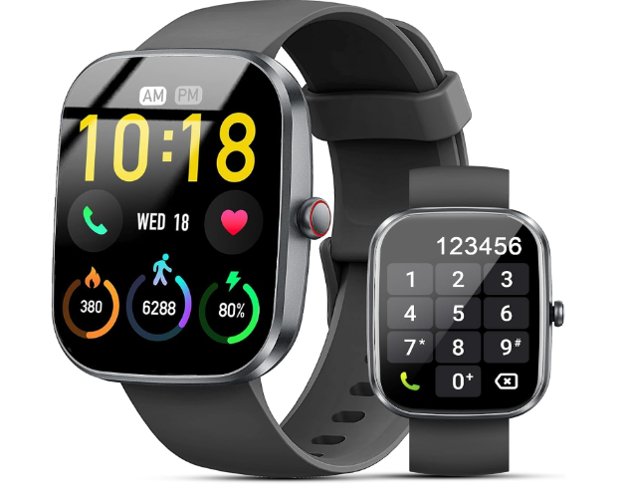 Picture of Kuizil IP68 wasserdichte Smartwatch Sportarten Hellschwarz