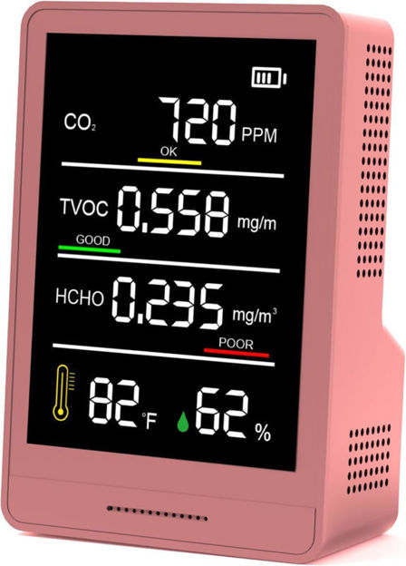 Picture of Air Quality Monitor Indoor with 5 AQI & 3 AQI Buzzer Alarm Functions