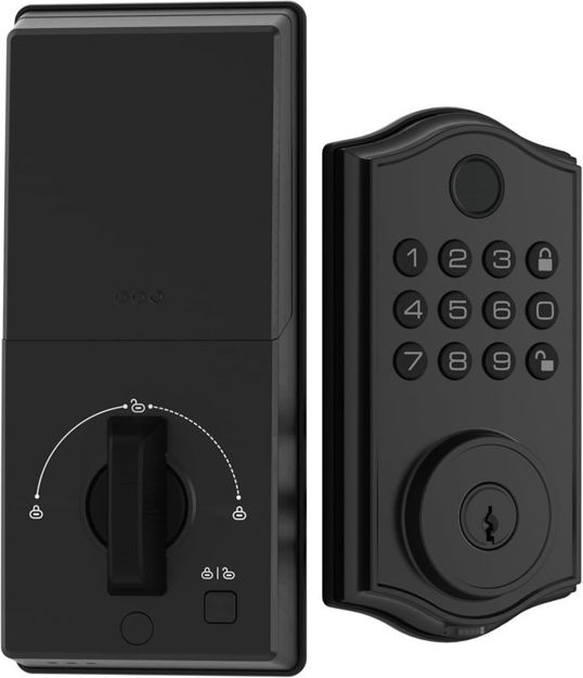 Picture of fingerprint deadbolt