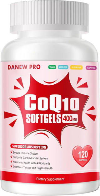 Picture of CoQ10 400mg Softgels Ubiquinone High Absorption Powerful Antioxidant Energy Production