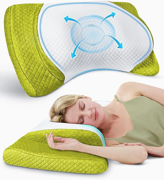 Picture of Cervical Adjustable Perfectly Ergonomic Sleeping%EF%BC%88Yellow%EF%BC%89