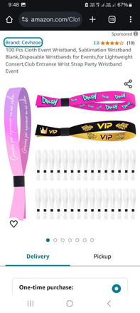 Picture of Cloth Event Wristband Sublimation Lightweight