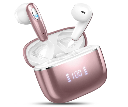 Picture of Ordtop Bluetooth Headphone Cancelling Waterproof Rose Gold