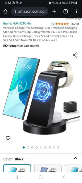 Picture of Wireless Charger Samsung Charging Station