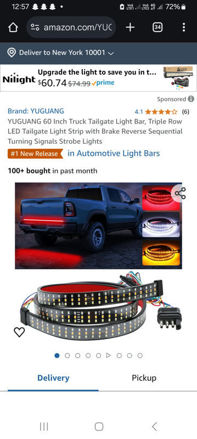 Picture of 60 Inch Truck Tailgate Light Bar