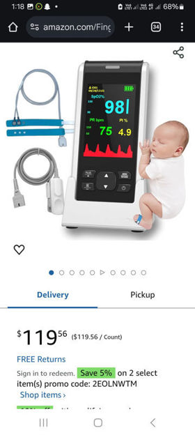 Picture of Pulse Oximeter-HOLFENRY