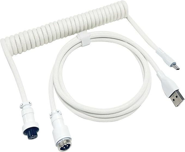 Picture of Coiled Keyboard Cable Detachable USB