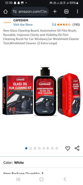 Picture of Cleaning Automotive Reusable Visibility Oil Windshield