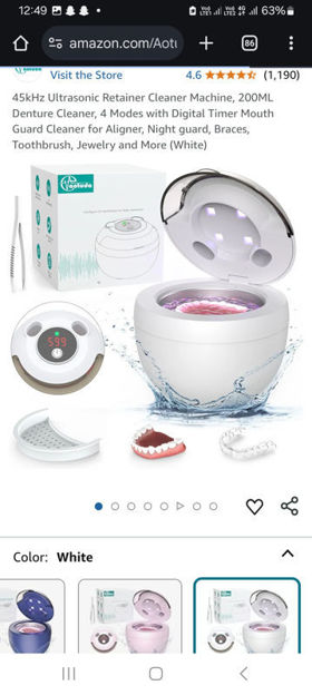 Picture of Aotuda Ultrasonic Retainer Cleaner Toothbrush