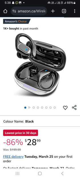 Picture of Wireless Bluetooth Headphones Waterproof Earphones