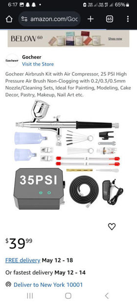 Picture of Gocheer Airbrush Compressor Pressure Non Clogging