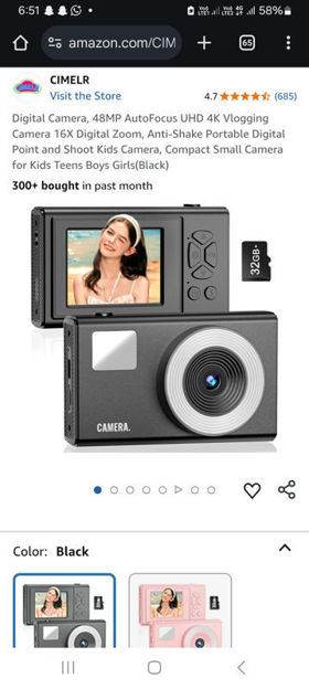 Picture of CIMELR AutoFocus Vlogging Anti Shake Students