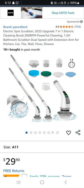 Picture of Electric Scrubber Cleaning Powerful Extension
