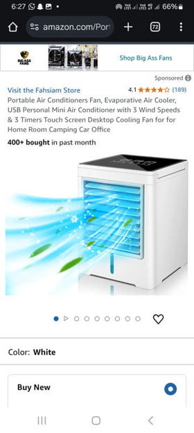 Picture of Portable Conditioners Evaporative Personal Conditioner