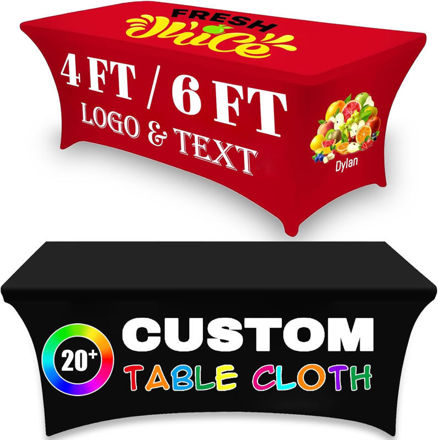 Picture of Personalized Tablecloth Customized Tradeshow