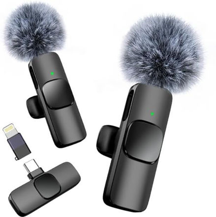 Picture of Microphone Android%EF%BC%8C2 Microphones Recording LiveStream Grey