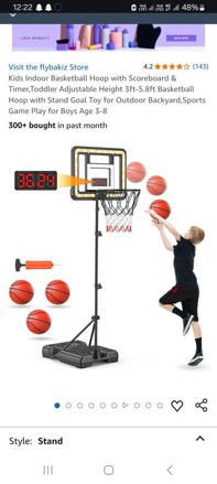 Picture of Basketball Scoreboard Adjustable 3ft 5 8ft Backyard