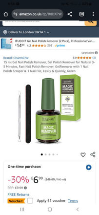 Picture of Remover Minutes GelRemover Scraper Quickly