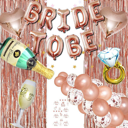 Picture of Bachelorette Decorations Balloon Engagement Backdrops