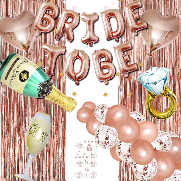 Picture of Bachelorette Decorations Balloon Engagement Backdrops