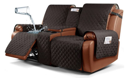 Picture of Ruaozz Waterproof Recliner Loveseat Non Slip