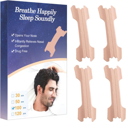 Picture of snoring Relieves Congestion Residue Free Removable