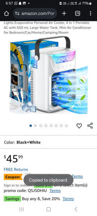 Picture of Portable Conditioners Evaporative Personal Conditioner