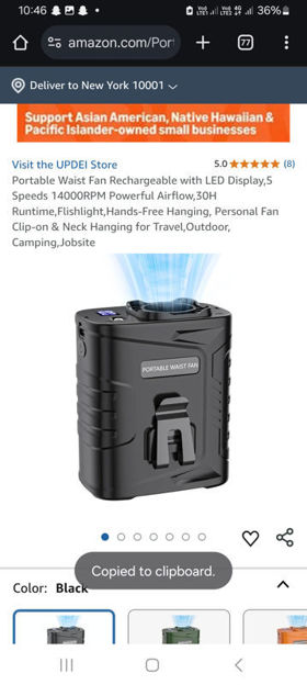 Picture of Portable Rechargeable 14000RPM Flishlight Hands Free