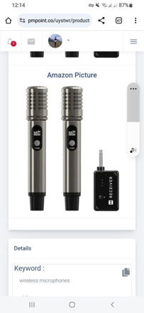 Picture of ECHOMUSSY Microphones Microphone Connection Rechargeable