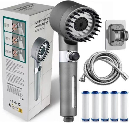 Show details for Ion Drops Filtered Showerhead Hose Picture of Ion Drops Filtered Showerhead Hose