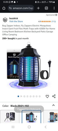 Picture of Zappers Electric Mosquitoes Bedroom Backyard