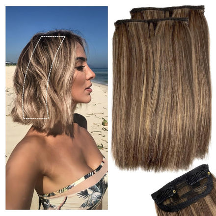 Picture of Short Extensions Adding Medium Blonde